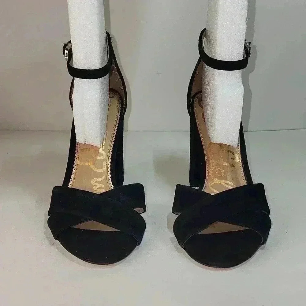 Yancy Block Heel Ankle Strap Sandal